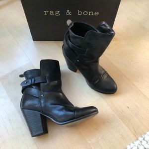 Rag & Bone Kinsey black ankle boots 36.5